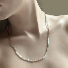 Load image into Gallery viewer, Triple Wrap Andalusite, Topaz, Lab Bracelet/Necklace