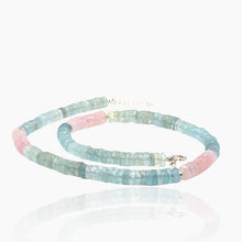 Load image into Gallery viewer, Aquamarine and Morganite Statement Necklace