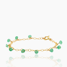 Load image into Gallery viewer, Green Opal Charm Bracelet