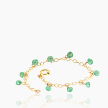 Load image into Gallery viewer, Green Opal Charm Bracelet