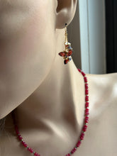 Load image into Gallery viewer, Garnet Tanzanite Gold Signature Earrings