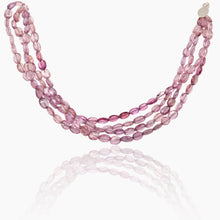 Load image into Gallery viewer, Malayan Garnet Multi-Strand Silver Bracelet