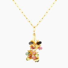 Load image into Gallery viewer, Tourmaline Cluster Necklace