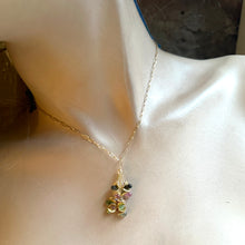 Load image into Gallery viewer, Tourmaline Cluster Necklace
