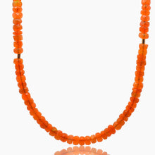 Load image into Gallery viewer, Orange Opal Gold Choker