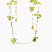 Load image into Gallery viewer, Peridot Fine Chain Gold Necklace