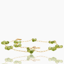 Load image into Gallery viewer, Peridot Fine Chain Gold Necklace