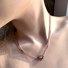 Load image into Gallery viewer, Tourmaline Knot Necklace