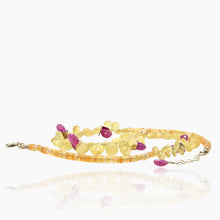Load image into Gallery viewer, Signature Prehnite, Ruby and Opal Necklace