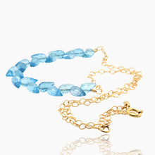 Load image into Gallery viewer, Swiss Blue Topaz Gold Necklace