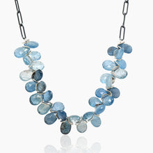 Load image into Gallery viewer, Santa Maria Brazilian Aquamarine Sterling Necklace