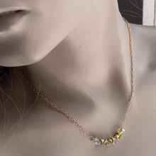 Load image into Gallery viewer, Signature Mini Topaz and Pearl Necklace