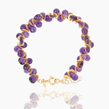 Load image into Gallery viewer, Signature Amethyst Gold Bracelet