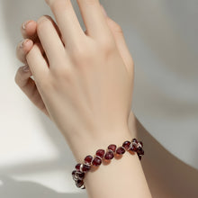 Load image into Gallery viewer, Garnet Sterling Signature Bracelet