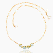 Load image into Gallery viewer, Signature Mini Topaz and Pearl Necklace