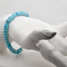 Load image into Gallery viewer, Sleeping Beauty Turquoise Slivers Signature Sterling Bracelet