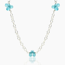 Load image into Gallery viewer, Sterling Apatite Chain Necklace