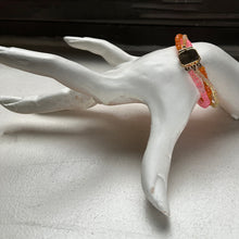 Load image into Gallery viewer, Triple Strand Opal Gold Bracelet