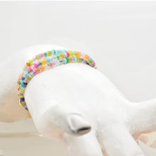 Load image into Gallery viewer, Triple Wrap Bracelet Multi-Colored Opal / Necklace