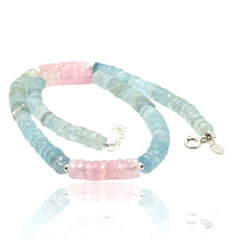 Load image into Gallery viewer, Aquamarine and Morganite Statement Necklace