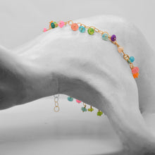 Load image into Gallery viewer, Opal Gold Charm Bracelet