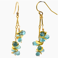 Load image into Gallery viewer, Aqua Apatite Earrings