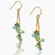 Load image into Gallery viewer, Aqua Apatite Earrings