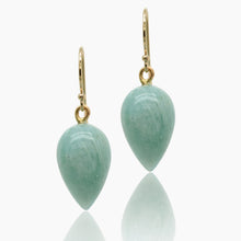 Load image into Gallery viewer, Aventurine Gold Drop Earrings