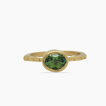 Load image into Gallery viewer, Green Tourmaline 18K Gold Ring
