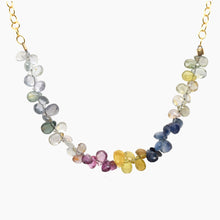 Load image into Gallery viewer, Multi Color Sapphire Necklace