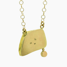 Load image into Gallery viewer, Boulder Opal Emerald Gold Necklace