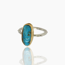 Load image into Gallery viewer, Persian Turquoise Gold Ring

