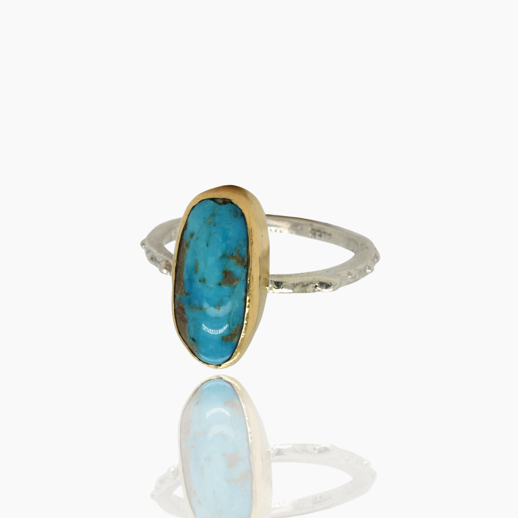 Persian Turquoise Gold Ring