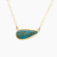 Load image into Gallery viewer, Persian Turquoise Gold Necklace