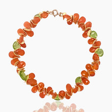 Load image into Gallery viewer, Signature Bracelet in Carnelian and Peridot