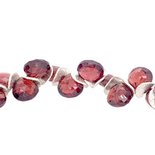 Load image into Gallery viewer, Garnet Sterling Signature Bracelet