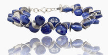 Load image into Gallery viewer, Starry Night Signature Lapis Sterling Bracelet

