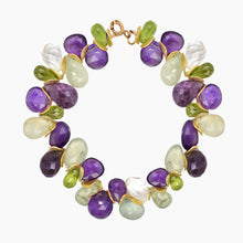 Load image into Gallery viewer, Multi Gem Gold Signature Bracelet