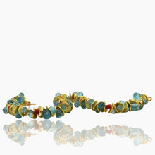 Load image into Gallery viewer, Signature Aqua Apatite Coral Bracelet