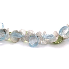 Load image into Gallery viewer, Signature Blue Topaz with Peridot Sterling Bracelet