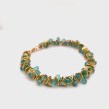 Load and play video in Gallery viewer, Signature Aqua Apatite Bracelet
