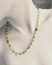 Load image into Gallery viewer, Aquamarine, peridot, citrine Necklace