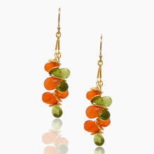 Load image into Gallery viewer, Signature Carnelian Peridot Earrings