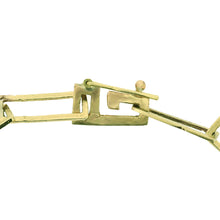 Load image into Gallery viewer, Hand Fabricated Square Link 10K Gold & Sterling Chain Necklace