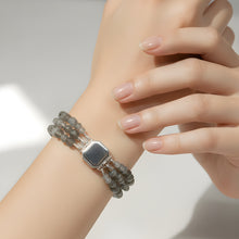 Load image into Gallery viewer, Multi-Strand Labradorite Silver Bracelet
