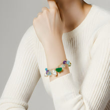 Load image into Gallery viewer, Gemstone Silver Charm Bracelet
