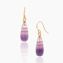 Load image into Gallery viewer, Fluorite Drop Earrings XIV
