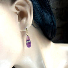 Load image into Gallery viewer, Fluorite Drop Earrings E/VI - SOLD Wolf
