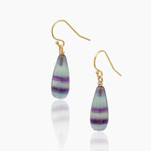 Load image into Gallery viewer, Fluorite Drop Earrings XIII
