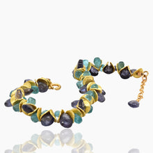Load image into Gallery viewer, Hydrangea Signature Iolite and Apatite Bracelet
